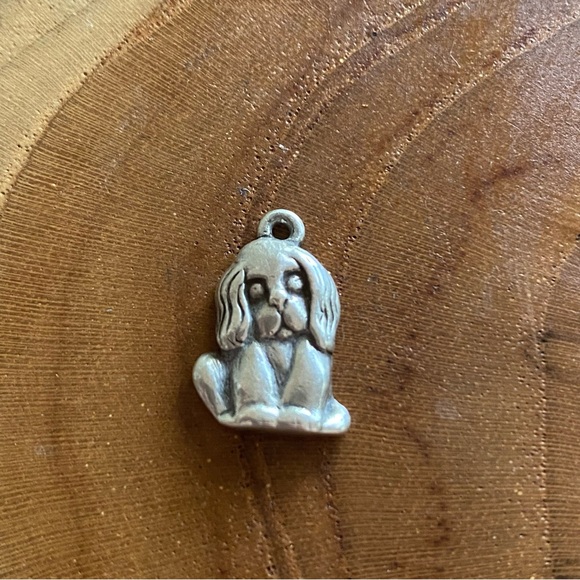 RETIRED James Avery cocker spaniel puppy dog charm, sterling silver 🐾